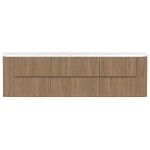 Thirroul 1800mm Wall Hung Double Vanity with Solid Surface Countertop